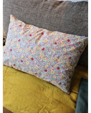 Housse de coussin fleurie liberty 40X60CM