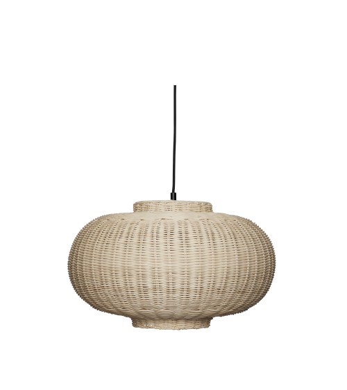 Suspension lampe Pendule Ellipse naturel