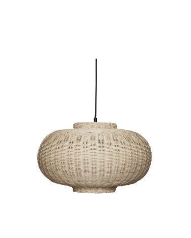 Suspension lampe Pendule Ellipse naturel