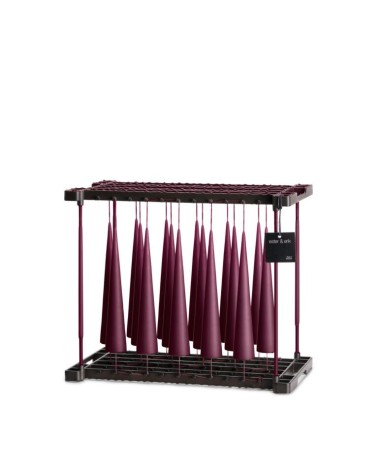 Bougie cône 25cm Dark plum