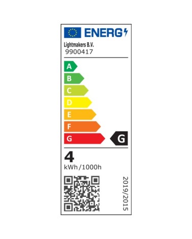 LED tube diam3x14.5cm light4W ambre E27 intensité variable