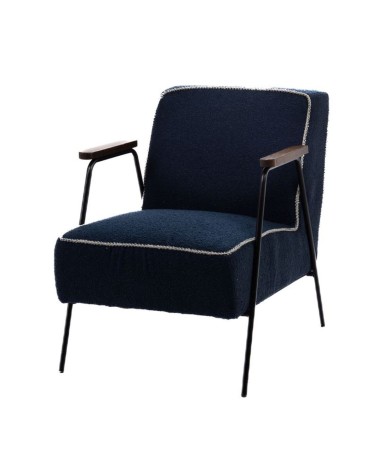 FAUTEUIL HUGGY UNI BLEU