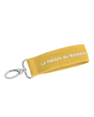 Porte clef La Maison du Bonheur - jaune