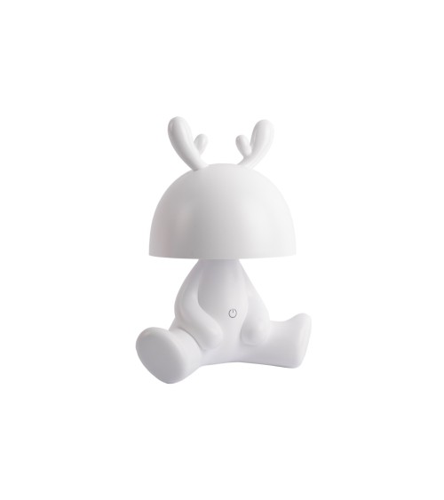 Lampe de chevet Renne blanc LED USB