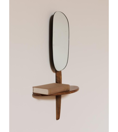 Miroir abstrait et mini étagère