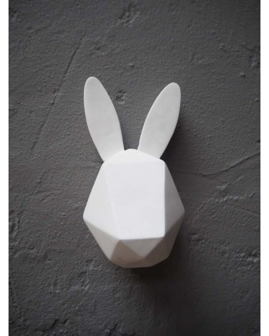 Lapin blanc origami à suspendre