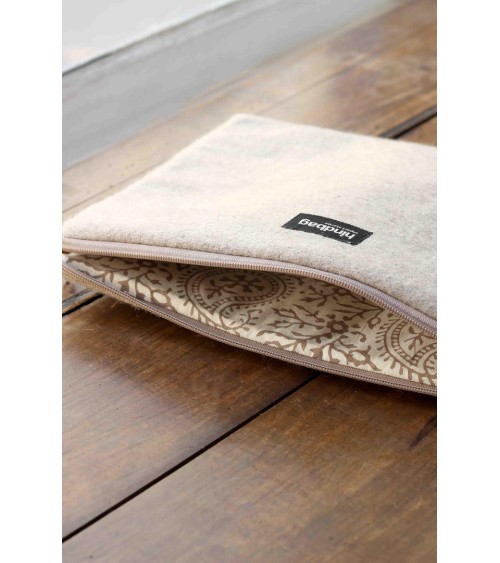 Pochette Ordinateur AVA S LAINE BEIGE