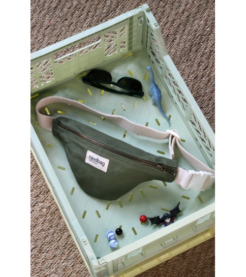 Sac Banane enfant AUGUSTIN Olive  L27xH11xP7cm