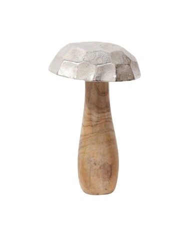 Champignon Argenté H22x13cm