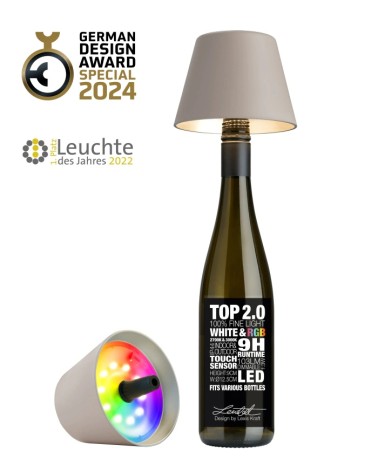 Lampe bouteille à accu plastique SABLE