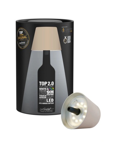 Lampe bouteille à accu plastique SABLE