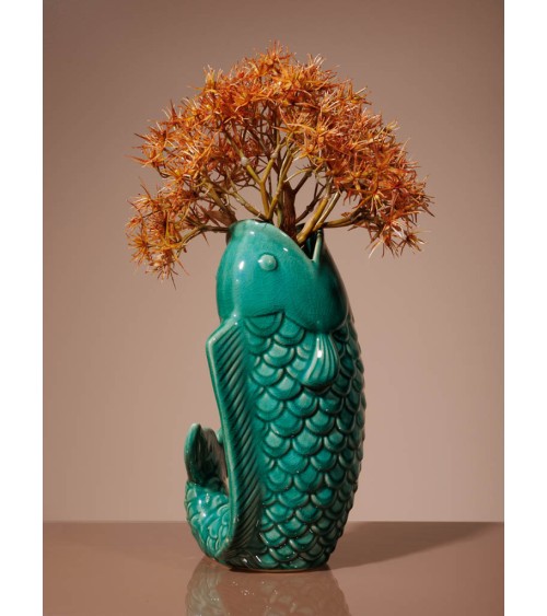 Vase poisson en Grès