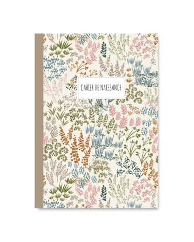 Carnet de naissance FLEURS A5