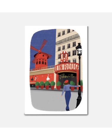 Carte double Moulin rouge