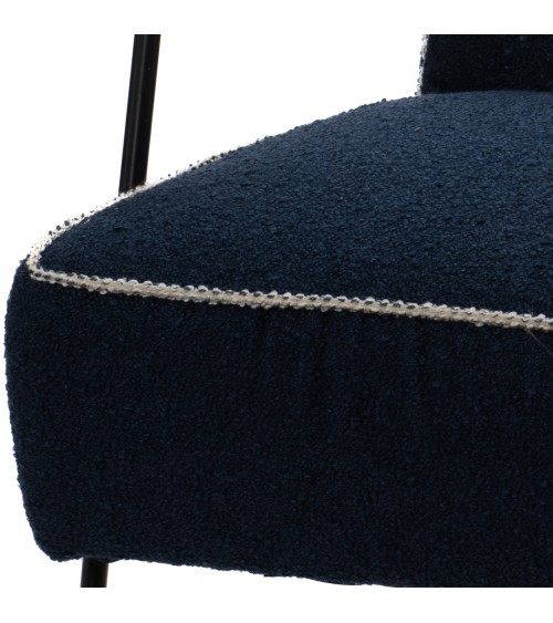 FAUTEUIL HUGGY UNI BLEU