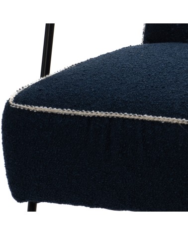 FAUTEUIL HUGGY UNI BLEU