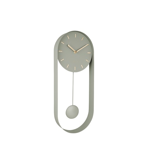 horloge pendule murale jungle green 50x20x5cm