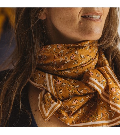 FOULARD BOHEME NOISETTE