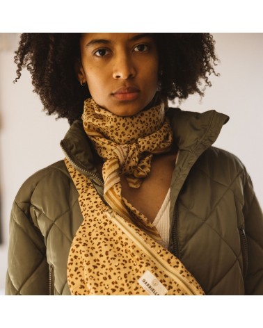 FOULARD LEOPARD SABLE