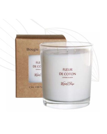 BOUGIE VEGETALE FRANCAISE 180gr Fleur de coton