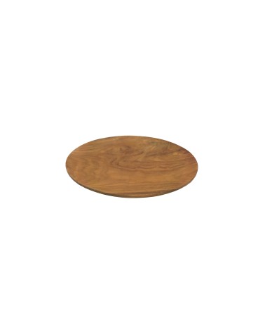 Assiette SMOOTH teck naturel diam 30cm